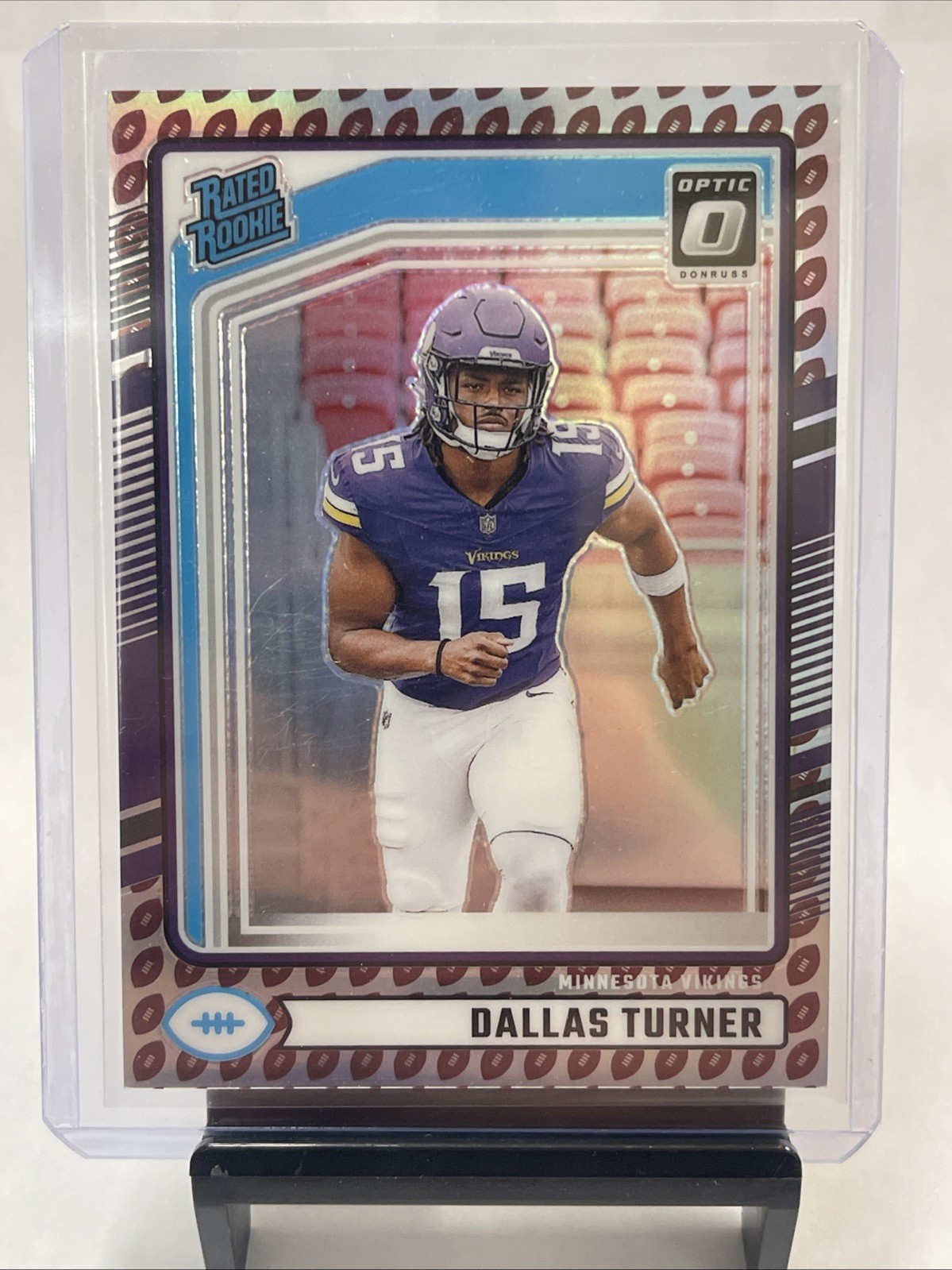 2024 Donruss Dallas Turner Rated Rookie Optic Preview Football Emoji Case Hit 🔥