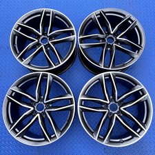 SET OF GENUINE AUDI A6 A7 A8 4H 2010-17 20x9 INCH ET37 ALLOY WHEELS 4H0601025BS