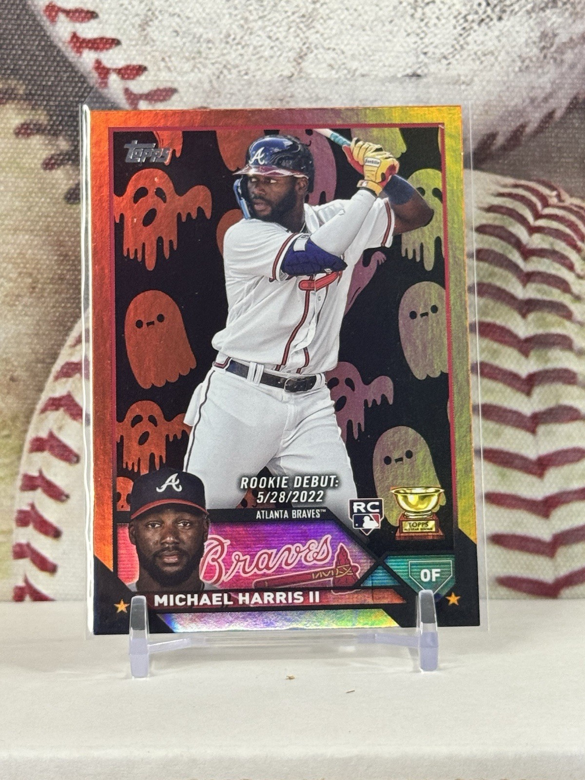 2023 Topps Update Series - Rookie Debut Michael Harris II #US225 Ghost Foil (RC)