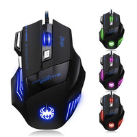 Gaming Maus Kabelgebunden 7200 Dpi 8 Tasten Led Beleuchtung Usb Pc Mac Laptop