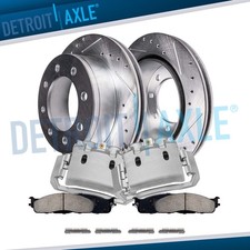 Front Drilled Rotors Calipers Ceramic Brake Pads For Dodge Ram 1500 2500 3500 Front Drilled Rotors Calipers Ceramic Brake Pads For Dodge Ram 1500 2500 3500