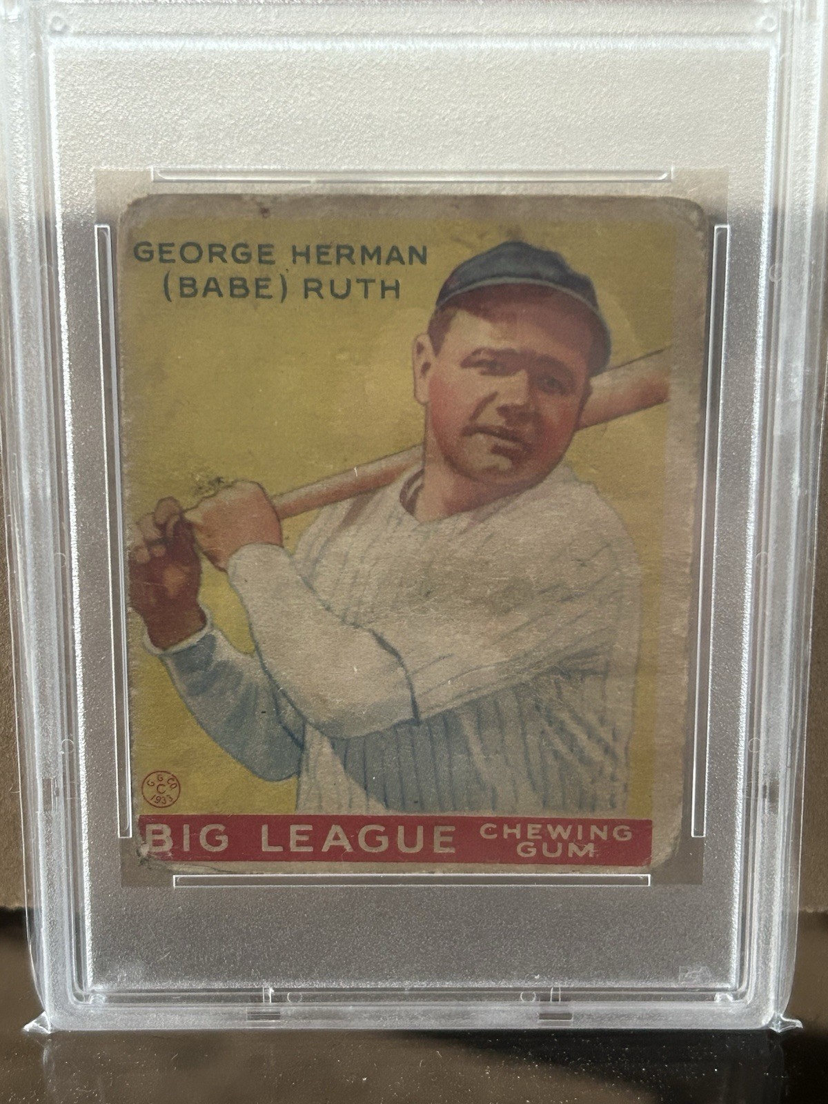 1933 Goudey - Babe Ruth #144 -PSA 1 - New York Yankees view 3