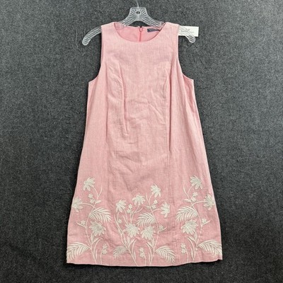 Vineyard Vines Dress Women's XS Pink Linen Palm Beach Floral Embroidered Shift | eBay Vineyard Vines Dress Women's XS Pink Linen Palm Beach Floral Embroidered Shift | eBay