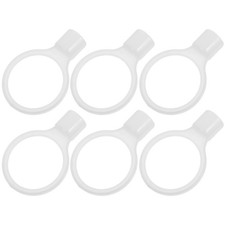 6 Pcs PVC Safety Cone Connectors for Traffic Barrier Construction Site Parking