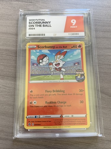 Scorbunny on the Ball graded ACE 9 for sale on eBay