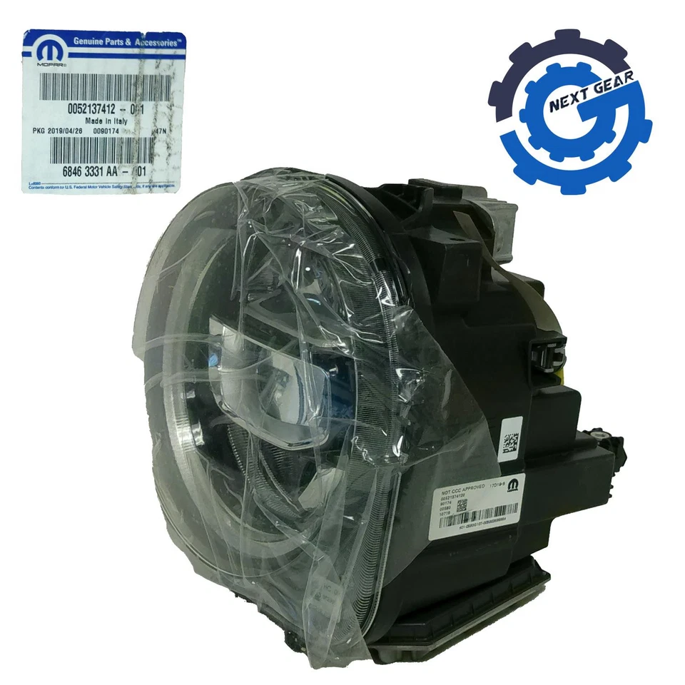 Nuevo conjunto de faros LED izquierdos Mopar OEM para Jeep Renegade 2019-2023 68463331AA Foto 2 de 4
