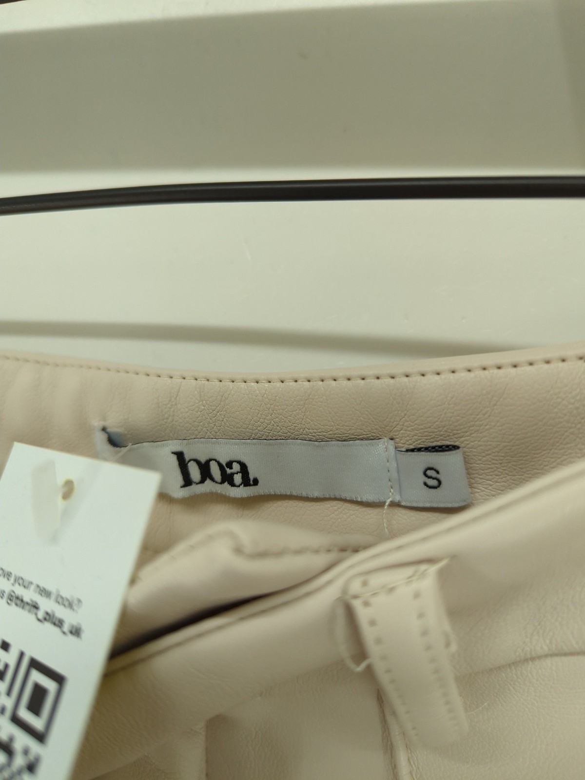 ALTRA Boa Pantalone Tuta Donna S Tan 100% Altro Pantalone Abito Gamba Larga