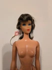 Mattel 1967 Vintage Talking Barbie Doll  Mute Broken Leg Needs Cleaning