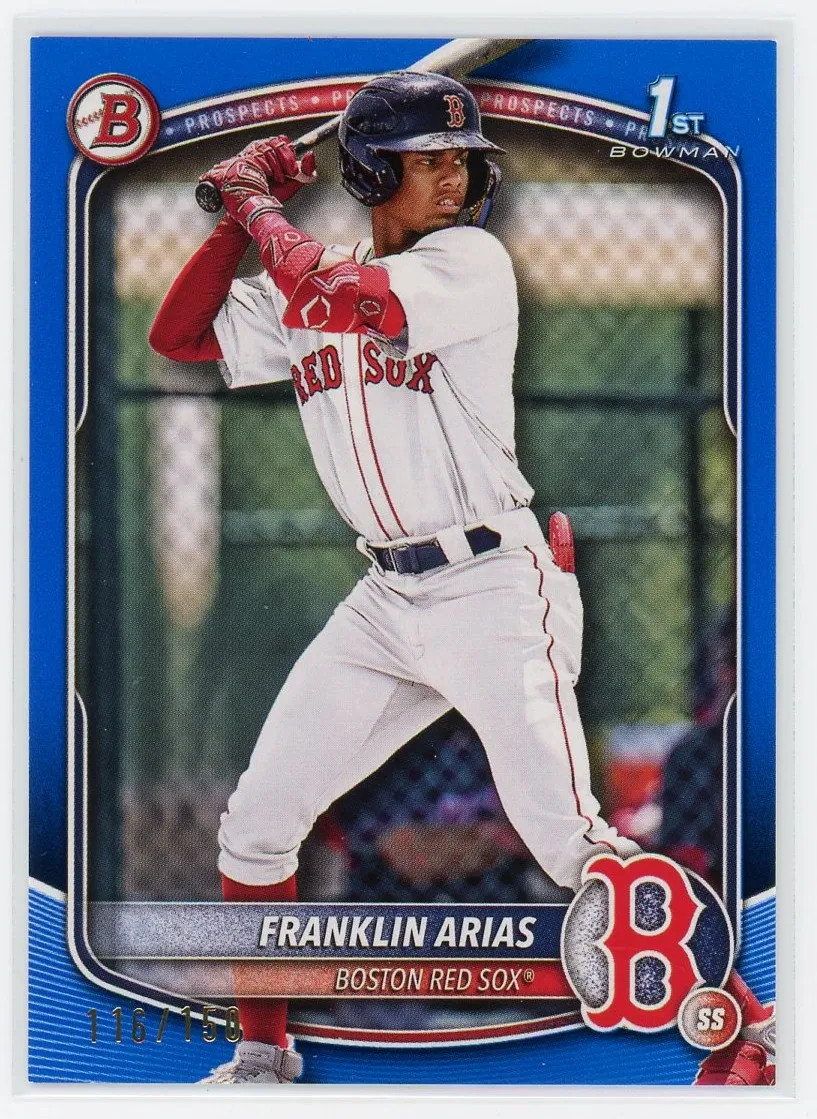 Franklin Arias 2025 Topps Bowman 1st Bowman #BP-67 Blue /150
