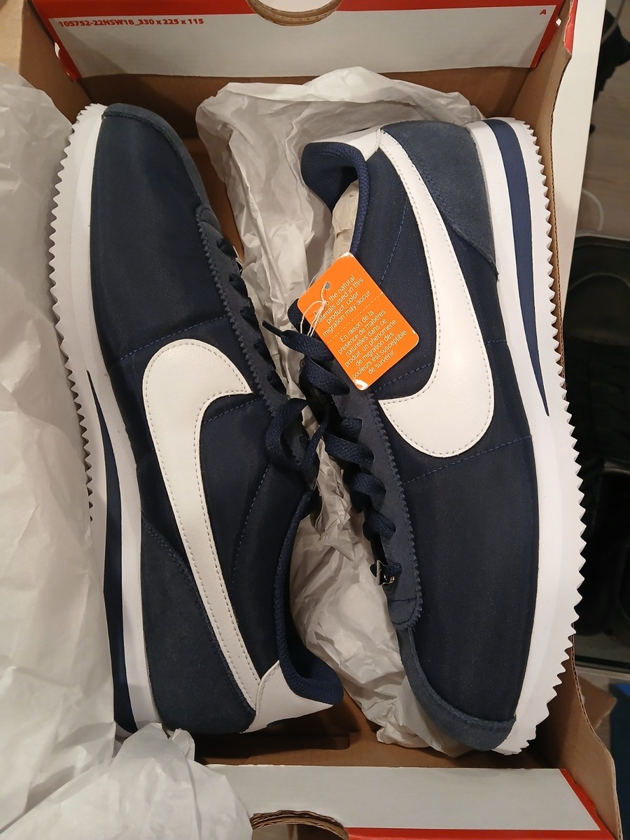yyk　CBN NVY S Nike Cortez TXT Midnight Navy/White HF0263-400 Men's Nylon Sneaker