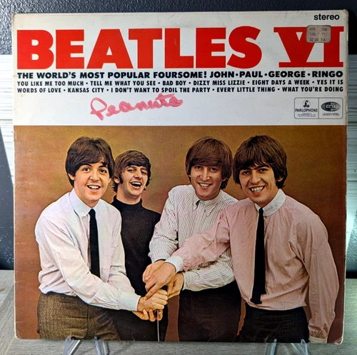 THE BEATLES VI - UK EXPORT PARLOPHONE LABELS CPCS 104 -" EIGHT DAYS A WEEK "