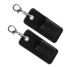 2pcs Lanyard Pen Holder: PU Keychain Pen Pouch - Anti-Drop Pencil Protector -
