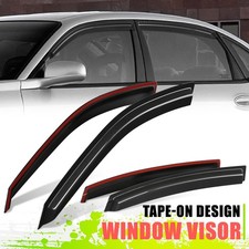 Glossy 4pc Carbon Fiber Pattern 3m Tape On Window Visors For Chevy Impala 00-05