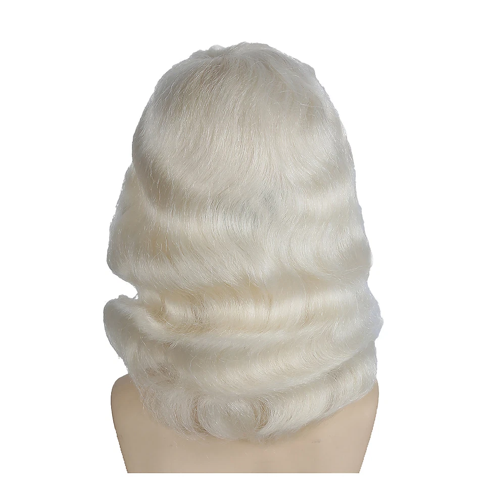 Peluca de Papá Noel 004 fibra de yak blanco - Disfraces Morris Foto 2 de 2