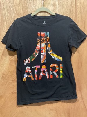 Atari Shirt Mens Small Ripple Junction Video Game Graphic Tee Asteroids Pong