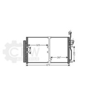 AVA Quality Cooling Kondensator Klimaanlage Mit Trockner FüR Opel Antara L07