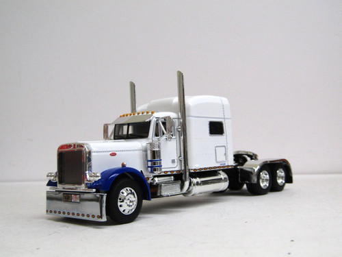 DCP white/blue Peterbilt 379 70" sleeper tractor new no box 1/64