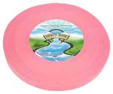 1" Pastel Pink Webbing - 30+ Colors - EDC Polypropylene Webbing, 10 Yards