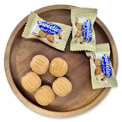 Caramel Cream Hard Candy   Rich Smooth Caramel Center - Premium Sweets - 1LB
