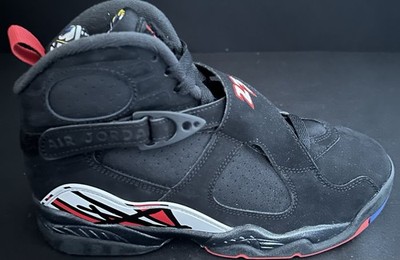Nike Air Jordan 8 Retro GS 'Playoffs' Black Red White Youth Sz 7y New 305369-062