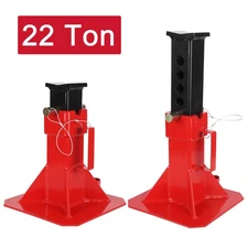 1 Pair 22 Ton Heavy Duty Car Jack Stand Pin Type Adjustable Height with Lock