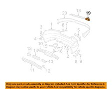 Honda Oem 98-07 Accord Trunk Lid Exterior Trim-nameplate 75731s87a00 Honda Oem 98-07 Accord Trunk Lid Exterior Trim-nameplate 75731s87a00