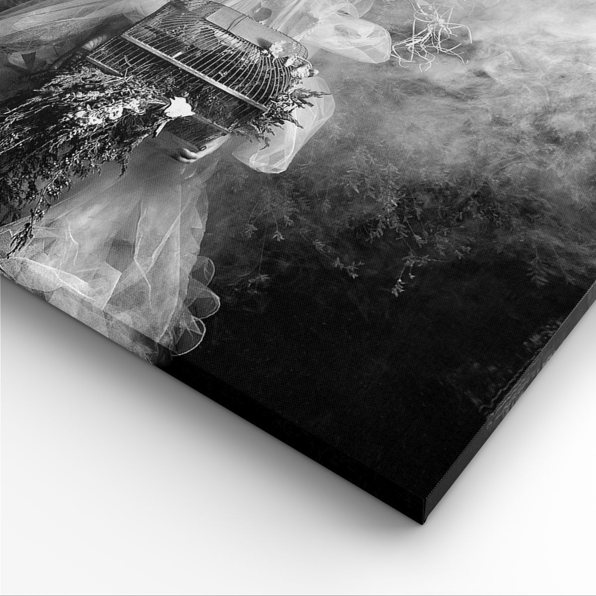 Tableau Déco Murale Astronaute Lune Terre Espace - Impression Sur Toile 120x80cm - Neuf ARTTOR