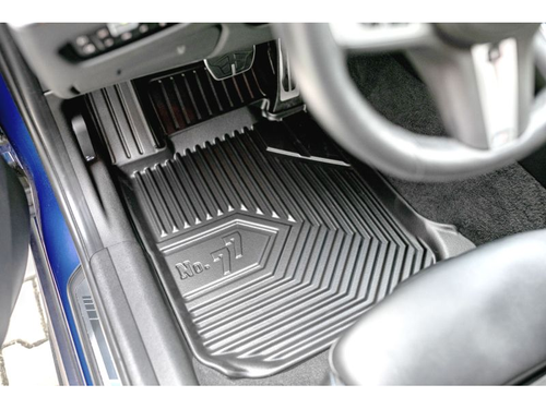 NEW LHD BLACK RUBBER FLOOR MATS CAR LINERS ALL WEATHER FOR EV9 2023- 5 SEATS - Picture 2 of 4