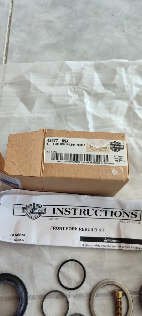 Harley Davidson Fork Rebuild Kit '91-'17 Softail Touring