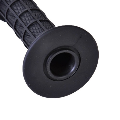 Pair of 7/8" Universal Motorcycle Hand Grips Black Rubber Plastic for Dirt Bike - Picture 5 of 7