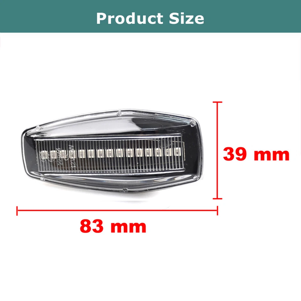 Luz de señalización lateral dinámica LED transparente para Hyundai XG (30/300/350) 1998-2004 2005 Foto 3 de 4