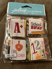 Jolee's Boutique Stitched Notebook Paper Words Dimensional Stickers EKSuccess