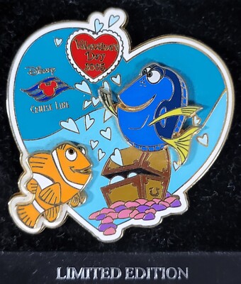 Disney Cruise Line DCL Valentine's Day 2005 Marlin Dory Finding Nemo LE 1000 Pin