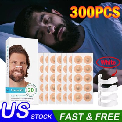 300pc Magnetic Nasal Breathing Nose Dilators Starter Kit Nasal Strips Nasal Clip
