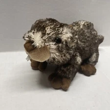 DolliBu Plush Marmot Stuffed Animal - Soft Fur Brown Marmot Plush Toy - 11 Inch