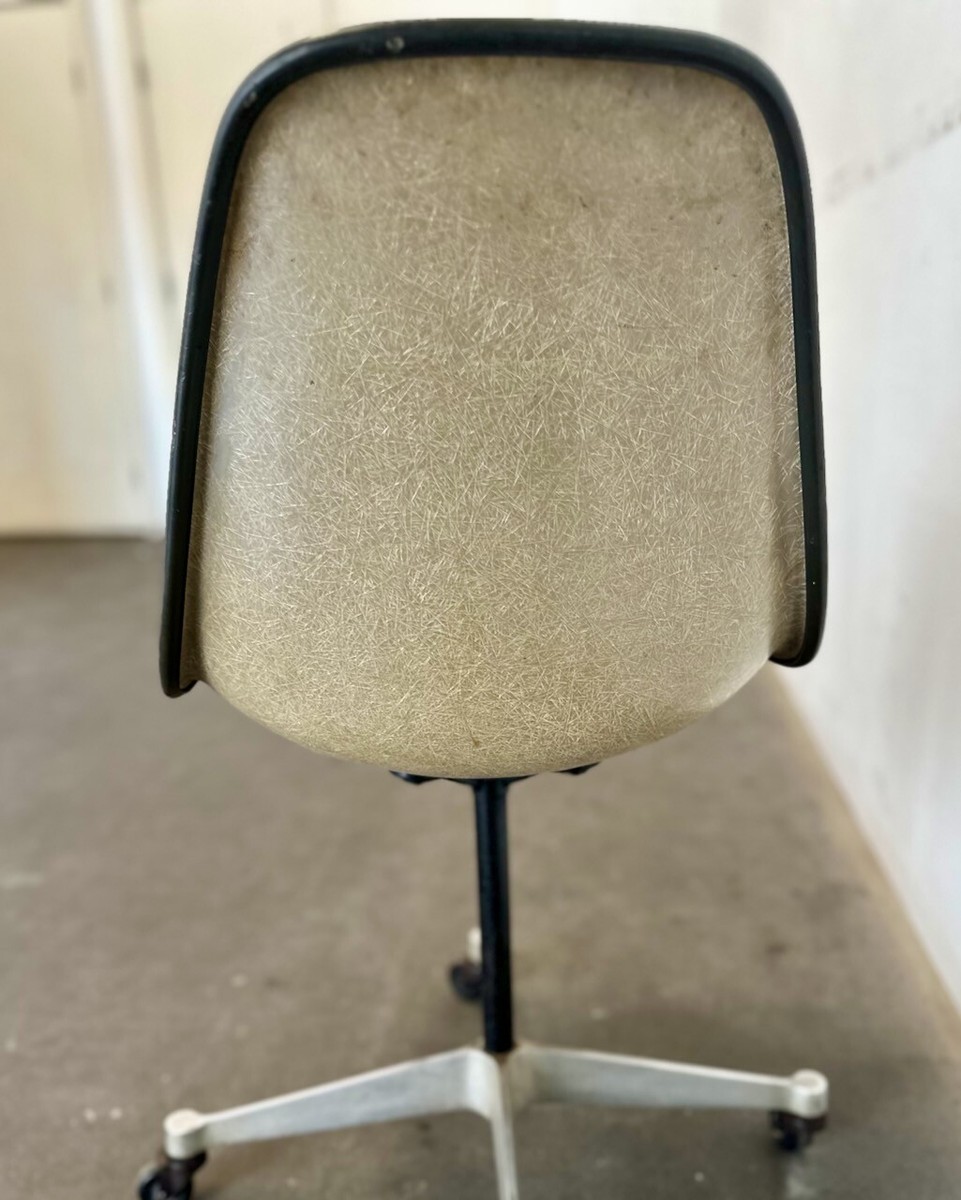 Eames for Herman Miller Vintage Original Blue 1960s Pivot Side