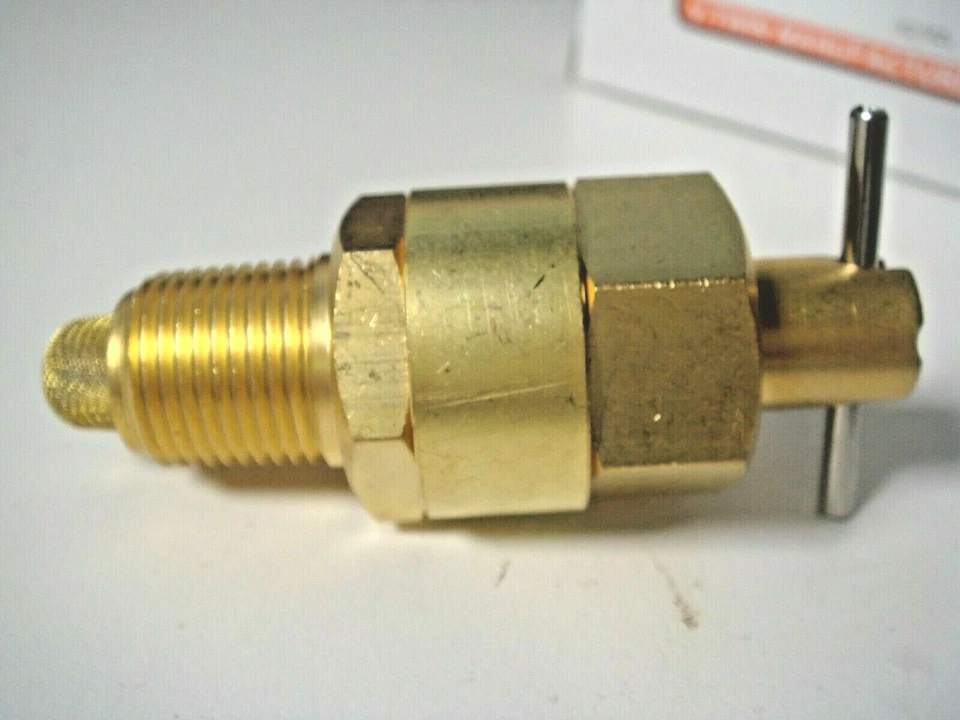 Harley Petcock XL Vintage Ron Trock Brass 3/8" NPT Fits 55-74 V-Twin 35-1955 A5 - Image 4 of 4