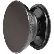 SpinPop Universal Mobile Phone Grip Stand - Black Aluminum