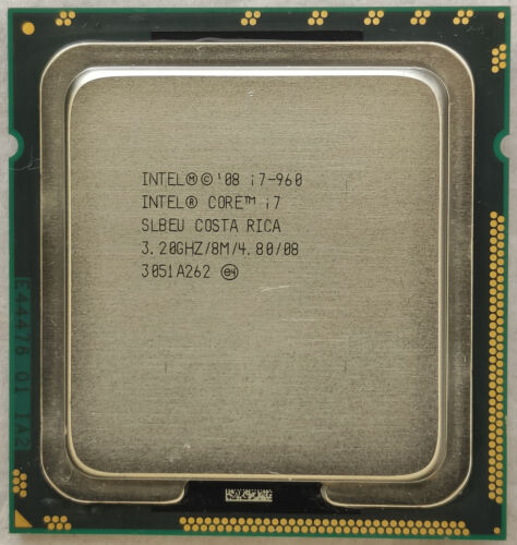Intel Core i7-960 CPU Desktop Processor 3.20 GHz SLBEU LGA 1366 Quad-Core Used - Afbeelding 1 van 3