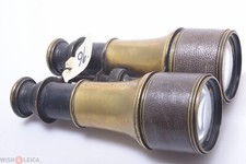   FULL SIZE FRENCH, ENGLISH ANTIQUE BRASS BINOCULARS GALILEAN DOUBLE TELESCOPE