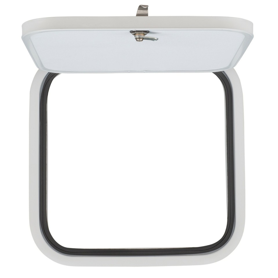 RV Baggage Door 36 W X 12 H Rounded Corners Camper White Fiberglass
