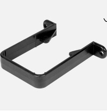 10 x Black Square 65mm Downpipe Brackets, Freeflow Rain Water Systems