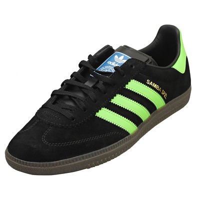 adidas Samba Deco Spzl Unisex Black Lime Sneaker Mode - 44 2/3 EU