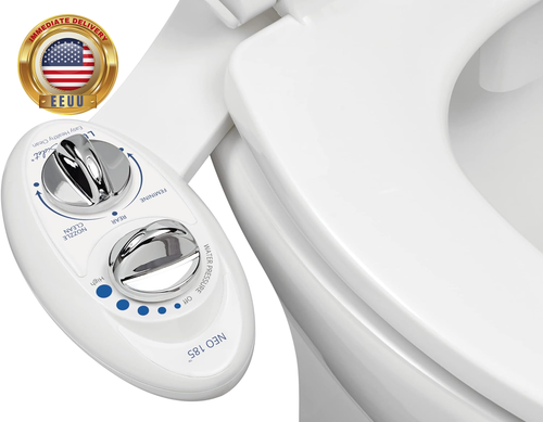 NEO 185 - Self-Cleaning, Dual Nozzle, Non-Electric Bidet Attachment for Toilet S