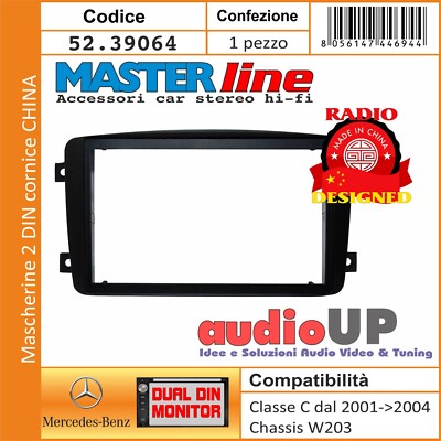Radio Blende 2 DIN Mercedes CLK 2002 Bis 2004 Mit Rahmen Für Stereo China