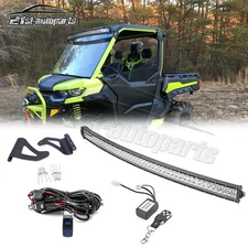 52'' LED Light Bar Upper Roof Brackets For Can-Am Defender 2016-25 Pro-Fit Cage