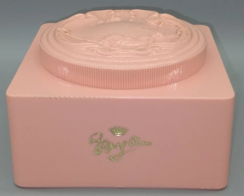 Vintage Evyan White Shoulders Powder Pink Plastic Box