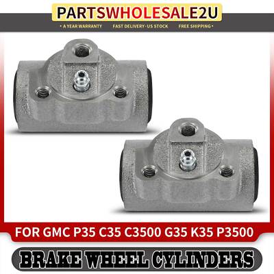 2x Rear Side Drum Brake Wheel Cylinder for GMC P35 C35 C3500 G35 K35 G3500	V3500