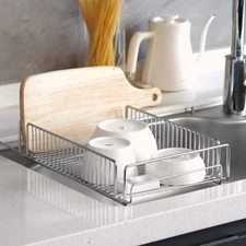 Nineware Expandable in-Sink Dish Drying Rack, Adjustable Space Saving Organizer