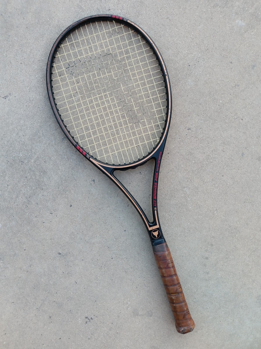 ATP Bronze Fox Tennis Racket, Leather Grip 4 3/8